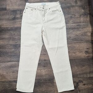 Abercrombie & Fitch Beige Mid Rise Jeans